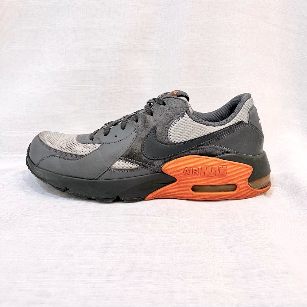 Nike Men’s Air Max Sneakers Gray and Orange
